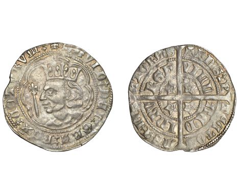 David II (1329-1371), Second coinage, Class C, Groat, class C2, Edinburgh, mm. cross pattée, third intermediate bust, tressur