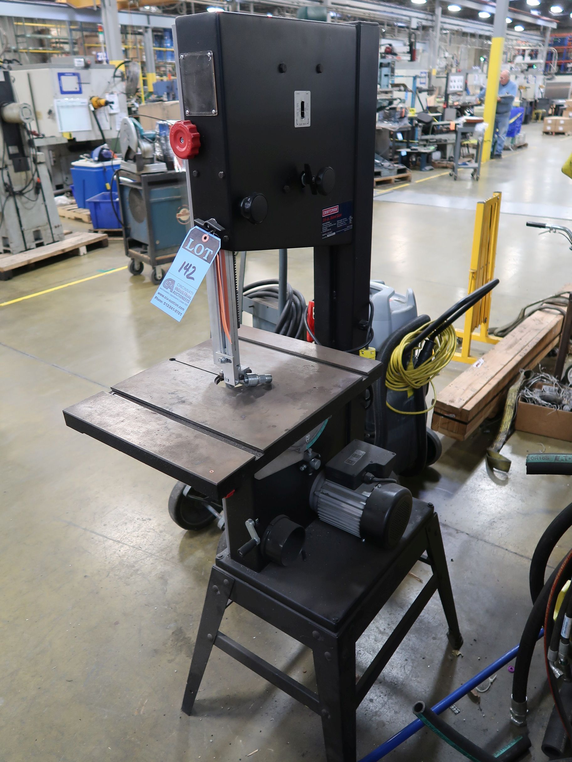 14" CRAFTSMAN MODEL 124.32607 VERTICAL BANDSAW; S/N 091400360, 16" X 20