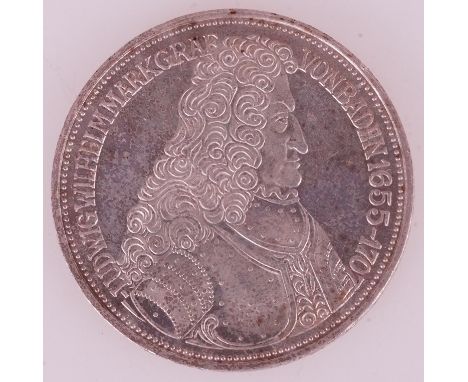 5 Mark 1955 G, BRD Markgraf Baden, Patina, VZ