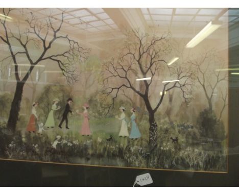 Framed Helen Bradley print 