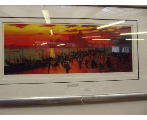 Large framed print, signed in pencil Anthony Orme 