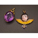 Zwei historische Anhänger 14K