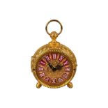 Tischuhr funktionsfähig - Automatik Aufzug - Gold