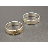 Eheringe 18K Weißgold