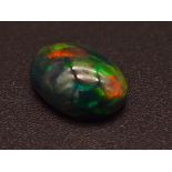 Schwarzer Opal 6.21 Karat - natürlich/behandelt - mit Zertifikat