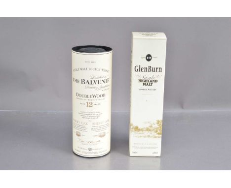 Two boxed bottles of single malt Scotch whisky, including 70cl The Balvenie Banffshire Scotland 'Double Wood' 12 year old and