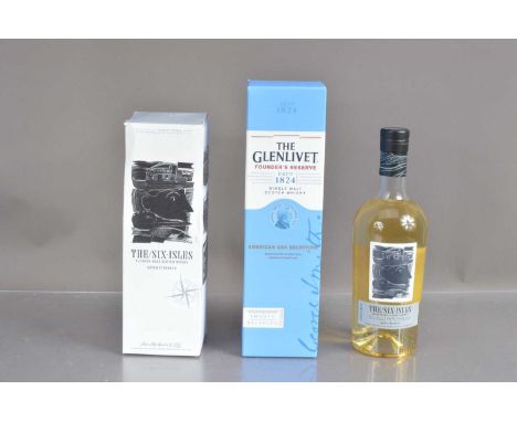 Three bottles of Scotch whisky, including a 70cl The Glenlivet 'Founder's Reserve' single-malt American Oak Selection (boxed)