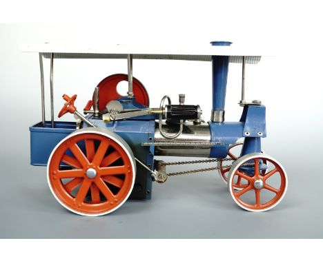 A Wilesco Dampftraktor live steam traction-engine, in original carton