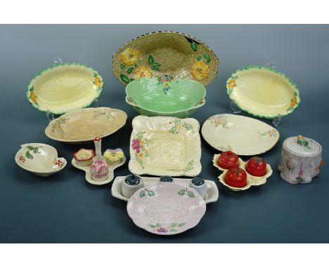 Sundry items of vintage Crown Ducal table ware