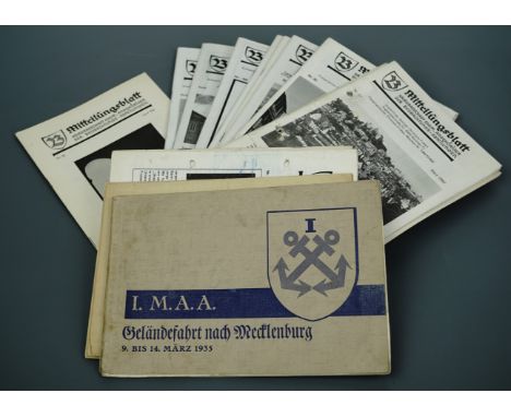 A 1935 German publication depicting German army on manoeuvres, together with a number of post-War German army observation bat