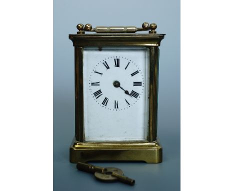An early 20th century French carriage clock, a/f