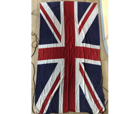 A vintage printed cotton union flag, 110 cm x 210 cm, first half 20th Century