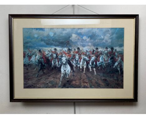 After Elizabeth Southerden Thompson, Lady Butler (1846 - 1933) "Scotland Forever",  the start of the charge of the Royal Scot