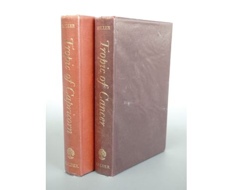 Henry Miller, "Tropic of Cancer" and "Tropic of Capricorn", John Calder, London, UK first editions, 1963 - 64