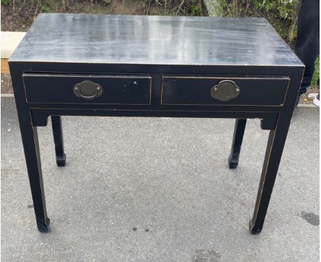 2 Drawer console table 39" long 20" deep 33" tall