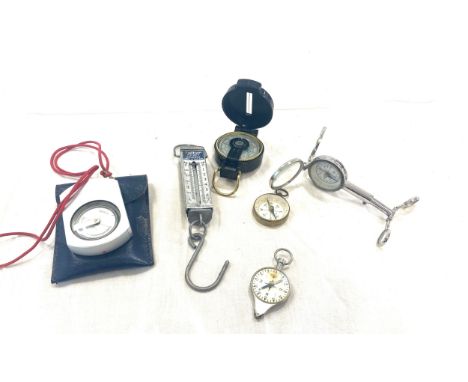 Selection of assorted compass etc 