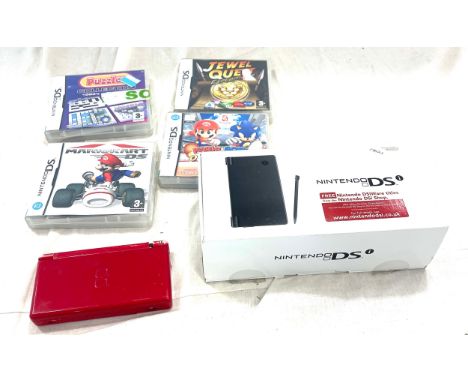 Nintendo DS in box with games, additional DS no leads with either handheld console, both untested, PS3 game