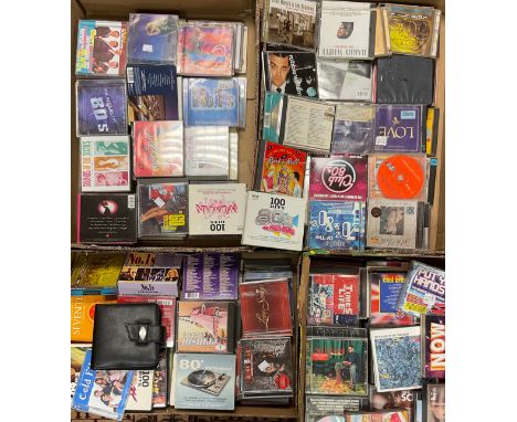 Compact Discs - a large collection of music CDs, assorted genres, compilations, best of, greatest hits, chart hits, R&amp;B h