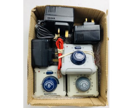 3x Bachmann Analogue Power Controller / Transformers - Including Track Wires - Unboxed. P&amp;P Group 2 (£18+VAT for the firs