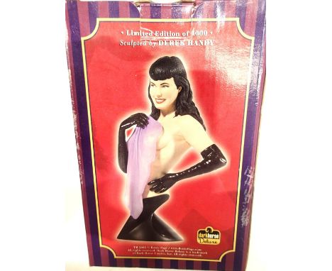 Bettie Page mini bust sculpted by Derek Handy limited edition 4000 Dark Horse Productions. P&amp;P Group 1 (£14+VAT for the f