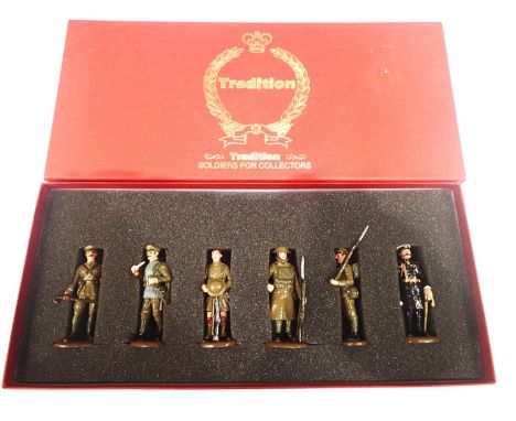 Tradition Toy Soldiers 2D14 Christmas set British Army WWI six pieces. P&P Group 2 (£18+VAT for the first lot and £3+VAT for 