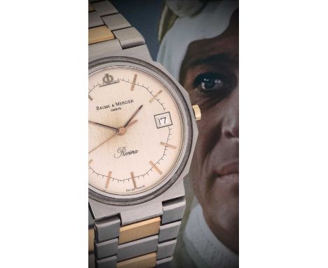 Honorary Academy Award winner, Peter O’Toole’s Baume & Mercier watch.A Baume & Mercier Riviera Swiss-made quartz watch, featu