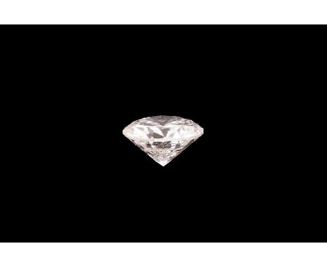A loose diamond, the round brilliant-cut white diamond has an approximate carat weight 0.47ct, estimated colour and clarity g