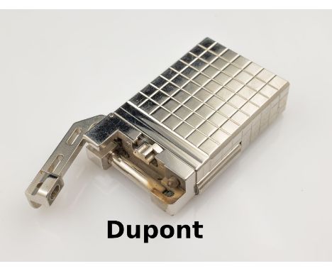 DUPONT Feuerzeug, Urban Palladium Square,   Made in France, im orig.-Etui mit Papieren, guter ErhaltungszustandDUPONT lighter
