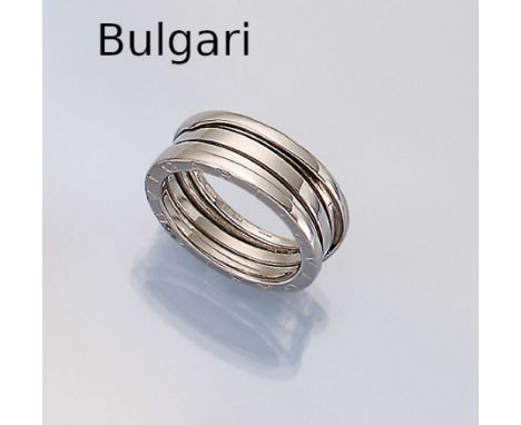 18 kt Gold BULGARI Ring, Serie B Zero1,   WG 750/000, sign., RW 5618 kt gold BULGARI ring  , series B zero1, WG750/000, signe