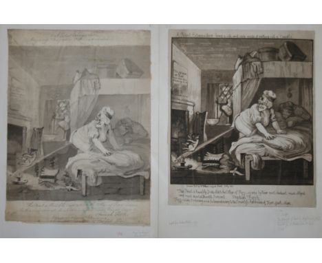 A FOLIO OF CARTOONS & CARICATURES to comprise drawings and watercolours by or attributed to Tim Bobbin (study for `A Disappoi