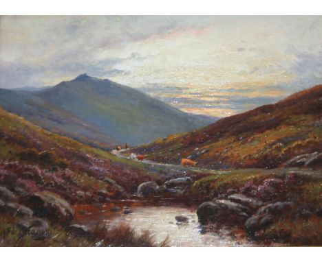 ALFRED FONTVILLE DE BREANSKI (1877-1945) ON THE RIVER LYD, DARTMOOR; NEAR LYDFORD, DARTMOOR A pair, both signed, each also in
