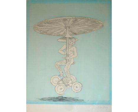 EMMANUEL RADNITSKY, called MAN RAY (1890-1976) MONOCOPTER Colour etching with aquatint, 1971, signed in pencil and numbered 1