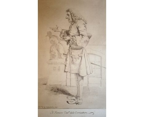 SATIRE & CARICATURE: AN INTERESTING FOLIO OF ETCHINGS etc. comprising varied and representative examples of the genre, includ