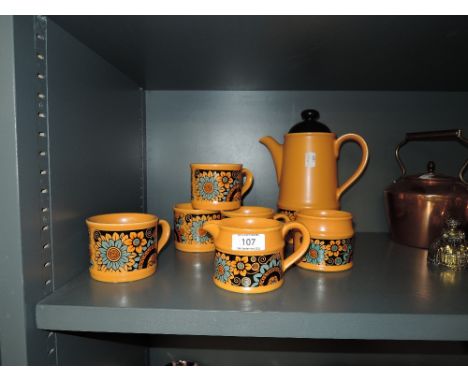 A mid century Sadler Boho Mod Floral part tea service