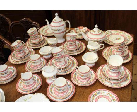 Crown Staffordshire tea and coffee service, sixty eight pieces and four others in little if at all used condition