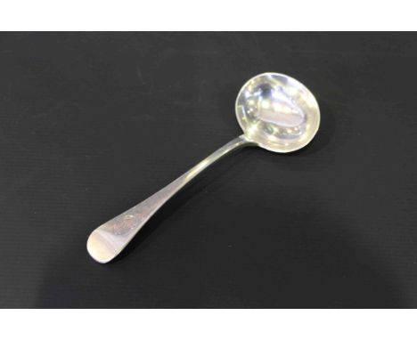 Newcastle hallmarked silver sauce ladle