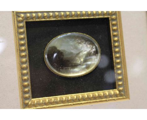 Mother of pearl painted miniature