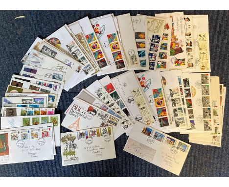 Approx 140 Assorted FDC with Stamps &amp; Various FDI Postmarks, With a Mixture of Typed &amp; Hand Written Addresses, Includ