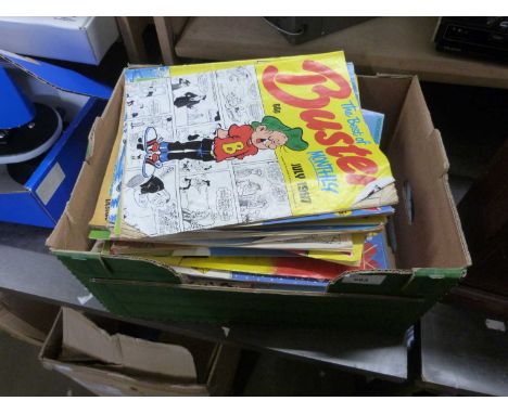Box of vintage comics to include Buster and others
