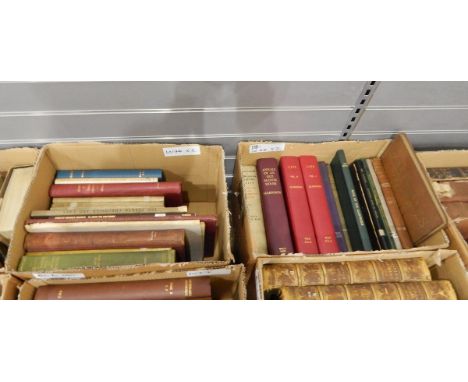 Various books on art and topography including:-Harrison"Annals of Old Manor House", rebound"Life of Clarendon", 2 vols, rebou