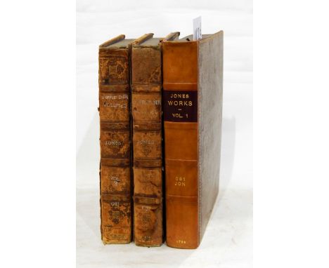 Jones, Sir Williams"The Works of Sir William Jones" printed in six vols, printed for G & G Robinson 1789, two supplementary v
