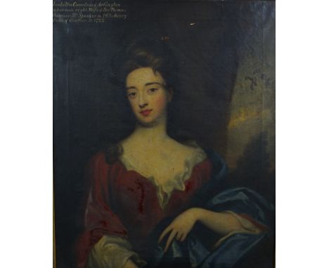 Circle of Charles Jervas, (18th century) Portrait of Isabella Countess of Arlington in her own right, Wife of Sir Thomas Hanm