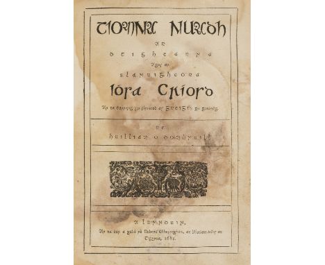 Ireland.- Bible, Irish. Tiomna Nuadh ar dTighearna agus ar Slanaightheora Iosa Criosd, second edition of the New Testament in