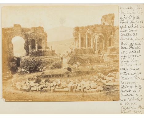 Italy, France & Switzerland.- Journal of two tours to Italy and France & Switzerland, manuscript, 27pp. excluding blanks, 30 