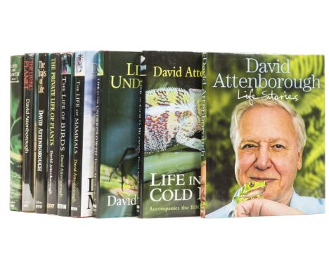 Attenborough (David) The Living Planet, ink ownership inscription to pastedown, 1979; The Living Planet, 1984; The Trials of 