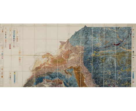 Cumberland and Midlands.- Geological maps.- Mudge (Lt. Col. William) [Geological Ordnance Survey Map of Cumberland], a compos