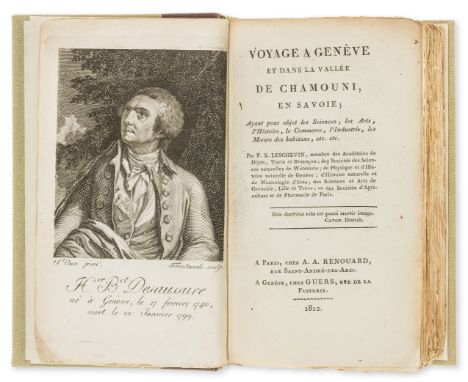 Alps.- Leschevin (Philippe-Xavier) Voyage a Genève et dans la Vallée de Chamouni, en Savoie, first edition, half-title, engra