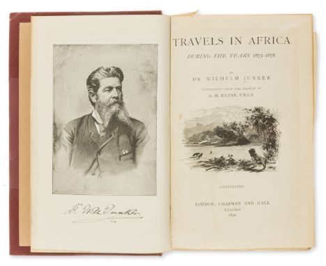 Africa.- Junker  (Dr. Wilhelm) Travels in Africa during the years 1875-1878 [1879-1883; 1882-1886], 3 vol., first edition in 