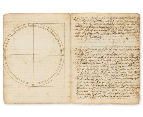 Dialling.- [Martindale (Adam, nonconformist minister and mathematics instructor, 1623-86)] A description of a plaine instrume