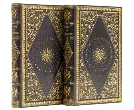 La Fontaine (Jean de) Contes et Nouvelles en Vers, 2 vol., "Fermiers Generaux" edition, half-titles, 2 engraved portrait fron